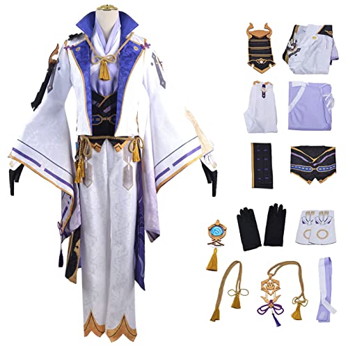 bi bi hou Genshin Impact Ayato Cosplay Kostüm Komplettes Set mit Perücke Genshin Ayato Cosplay Verkleidung Ayato Cosplay Uniform Halloween Karneval Party Bühnenauftritt Kostüm Erwachsene bi bi hou Genshin Impact Ayato Cosplay Kostüm Komplettes Set mit Perücke Genshin Ayato Cosplay Verkleidung Ayato Cosplay Uniform Halloween Karneval Party Bühnenauftritt Kostüm Erwachsene von bi bi hou