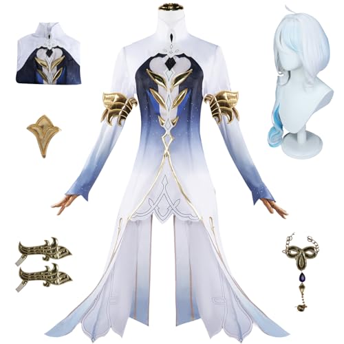 bi bi hou Genshin Impact Focalors Cosplay Kostüm Komplettes Set mit Perücke Genshin Focalors Cosplay Verkleidung Furina Cosplay Uniform Halloween Karneval Party Bühnenauftritt Kostüm bi bi hou Genshin Impact Focalors Cosplay Kostüm Komplettes Set mit Perücke Genshin Focalors Cosplay Verkleidung Furina Cosplay Uniform Halloween Karneval Party Bühnenauftritt Kostüm von bi bi hou
