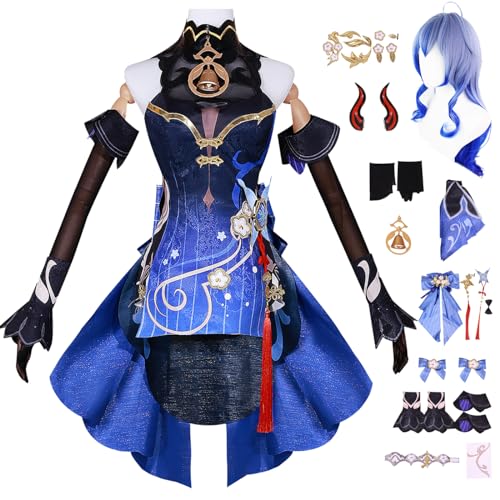 bi bi hou Genshin Impact Ganyu Cosplay Kostüm Komplettes Set mit Perücke Genshin Ganyu Cosplay Verkleidung Ganyu Cosplay New Skin Halloween Karneval Party Bühnenauftritt Kostüm bi bi hou Genshin Impact Ganyu Cosplay Kostüm Komplettes Set mit Perücke Genshin Ganyu Cosplay Verkleidung Ganyu Cosplay New Skin Halloween Karneval Party Bühnenauftritt Kostüm von bi bi hou
