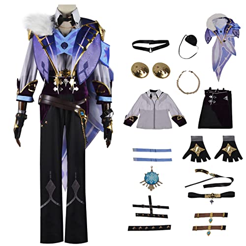 bi bi hou Genshin Impact Kaeya Cosplay Kostüm Komplettes Set mit Perücke Genshin Kaeya Cosplay Verkleidung Kaeya Cosplay Uniform Halloween Karneval Party Bühnenauftritt Kostüm Erwachsene bi bi hou Genshin Impact Kaeya Cosplay Kostüm Komplettes Set mit Perücke Genshin Kaeya Cosplay Verkleidung Kaeya Cosplay Uniform Halloween Karneval Party Bühnenauftritt Kostüm Erwachsene von bi bi hou