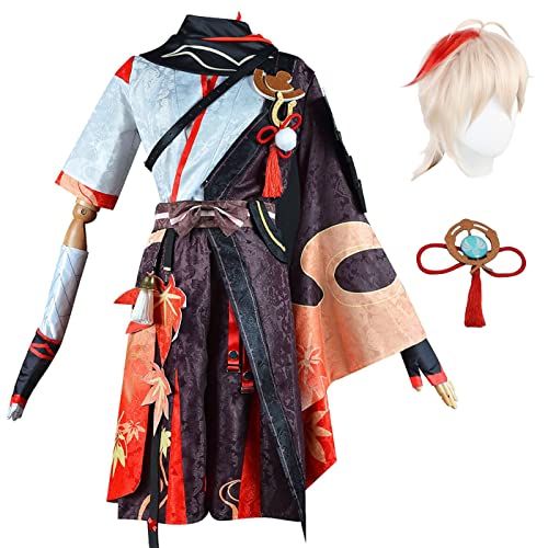 bi bi hou Genshin Impact Kazuha Cosplay Kostüm Komplettes Set mit Perücke Genshin Cosplay Verkleidung Kazuha Cosplay Uniform Halloween Karneval Party Bühnenauftritt Kostüm Erwachsene bi bi hou Genshin Impact Kazuha Cosplay Kostüm Komplettes Set mit Perücke Genshin Cosplay Verkleidung Kazuha Cosplay Uniform Halloween Karneval Party Bühnenauftritt Kostüm Erwachsene von bi bi hou