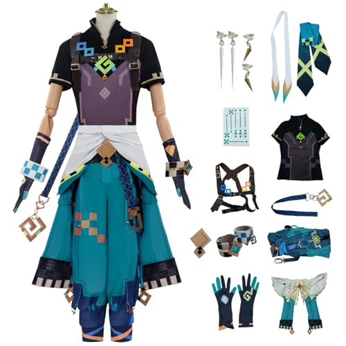 bi bi hou Genshin Impact Kinich Cosplay Kostüm Komplettes Set mit Perücke Genshin Cosplay Verkleidung Kinich Cosplay Uniform Weihnachtstag Halloween Karneval Party Bühnenauftritt Kostüm bi bi hou Genshin Impact Kinich Cosplay Kostüm Komplettes Set mit Perücke Genshin Cosplay Verkleidung Kinich Cosplay Uniform Weihnachtstag Halloween Karneval Party Bühnenauftritt Kostüm von bi bi hou
