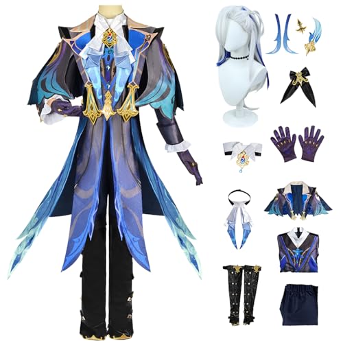 bi bi hou Genshin Impact Neuvillette Cosplay Kostüm Komplettes Set mit Perücke Genshin Neuvillette Cosplay Verkleidung Neuvillette Cosplay Uniform Halloween Karneval Party Bühnenauftritt Kostüm bi bi hou Genshin Impact Neuvillette Cosplay Kostüm Komplettes Set mit Perücke Genshin Neuvillette Cosplay Verkleidung Neuvillette Cosplay Uniform Halloween Karneval Party Bühnenauftritt Kostüm von bi bi hou