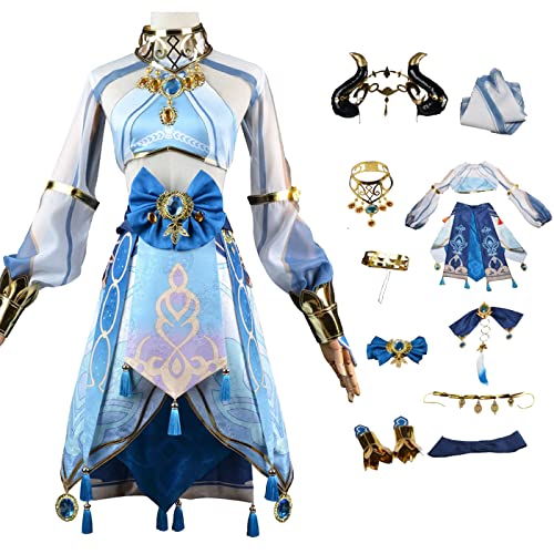 bi bi hou Genshin Impact Nilou Cosplay Kostüm Komplettes Set mit Perücke Genshin Nilou Cosplay Verkleidung Nilou Cosplay Uniform Halloween Karneval Party Bühnenauftritt Kostüm Erwachsene bi bi hou Genshin Impact Nilou Cosplay Kostüm Komplettes Set mit Perücke Genshin Nilou Cosplay Verkleidung Nilou Cosplay Uniform Halloween Karneval Party Bühnenauftritt Kostüm Erwachsene von bi bi hou