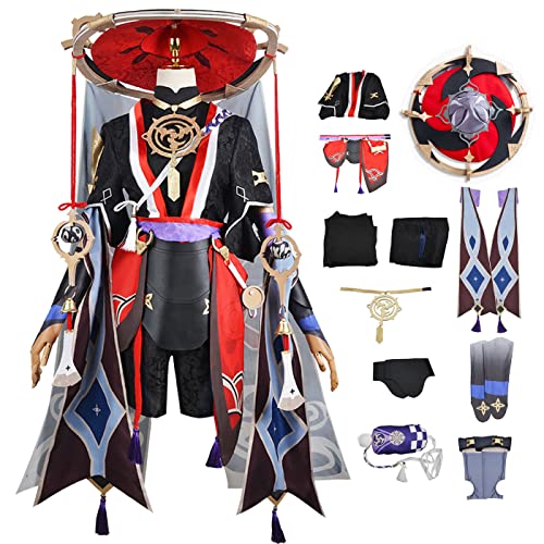 bi bi hou Genshin Impact Scaramouche Cosplay Kostüm Komplettes Set mit Hüte Genshin Cosplay Verkleidung Balladeer Cosplay Kimono Halloween Karneval Party Bühnenauftritt Kostüm Erwachsene bi bi hou Genshin Impact Scaramouche Cosplay Kostüm Komplettes Set mit Hüte Genshin Cosplay Verkleidung Balladeer Cosplay Kimono Halloween Karneval Party Bühnenauftritt Kostüm Erwachsene von bi bi hou