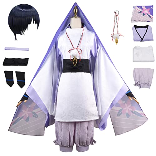 bi bi hou Genshin Impact Scaramouche Cosplay Kostüm Komplettes Set mit Perücke Genshin Cosplay Verkleidung Balladeer Cosplay Kimono Halloween Karneval Party Bühnenauftritt Kostüm Erwachsene bi bi hou Genshin Impact Scaramouche Cosplay Kostüm Komplettes Set mit Perücke Genshin Cosplay Verkleidung Balladeer Cosplay Kimono Halloween Karneval Party Bühnenauftritt Kostüm Erwachsene von bi bi hou