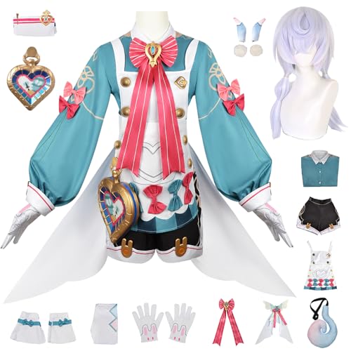 bi bi hou Genshin Impact Sigewinne Cosplay Kostüm Komplettes Set mit Perücke Genshin Sigewinne Cosplay Verkleidung Sigewinne Cosplay Uniform Halloween Karneval Party Bühnenauftritt Kostüm bi bi hou Genshin Impact Sigewinne Cosplay Kostüm Komplettes Set mit Perücke Genshin Sigewinne Cosplay Verkleidung Sigewinne Cosplay Uniform Halloween Karneval Party Bühnenauftritt Kostüm von bi bi hou