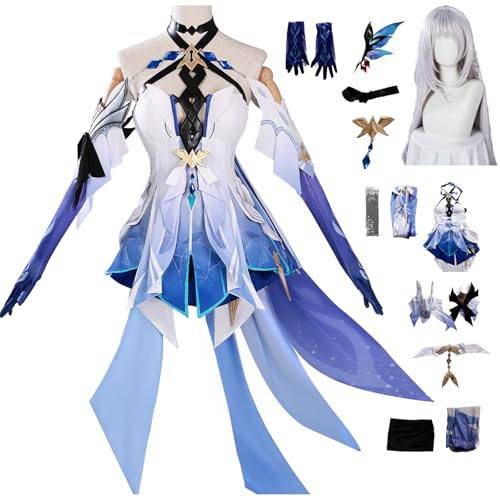 bi bi hou Genshin Impact Skirk Cosplay Kostüm Komplettes Set mit Perücke Genshin Cosplay Verkleidung Skirk Uniform Weihnachtstag Halloween Karneval Party Bühnenauftritt Kostüm bi bi hou Genshin Impact Skirk Cosplay Kostüm Komplettes Set mit Perücke Genshin Cosplay Verkleidung Skirk Uniform Weihnachtstag Halloween Karneval Party Bühnenauftritt Kostüm von bi bi hou