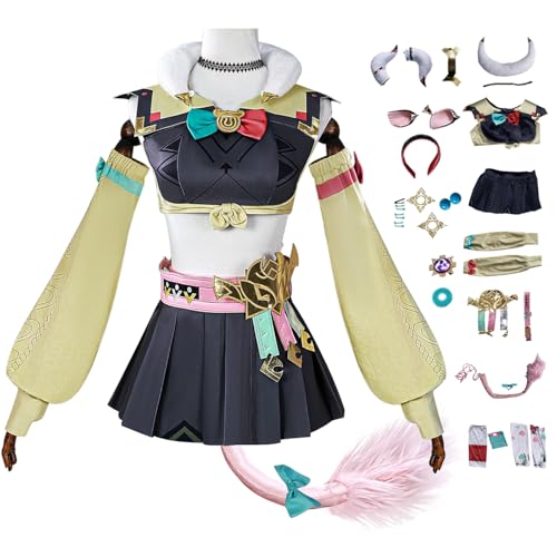 bi bi hou Genshin Impact Varesa Cosplay Kostüm Komplettes Set mit Perücke Genshin Cosplay Verkleidung Varesa Uniform Halloween Karneval Party Bühnenauftritt Kostüm bi bi hou Genshin Impact Varesa Cosplay Kostüm Komplettes Set mit Perücke Genshin Cosplay Verkleidung Varesa Uniform Halloween Karneval Party Bühnenauftritt Kostüm von bi bi hou