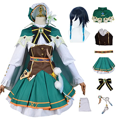 bi bi hou Genshin Impact Venti Cosplay Kostüm Komplettes Set mit Perücke Genshin Cosplay Verkleidung Spielfiguren Venti Cosplay Uniform Halloween Karneval Party Bühnenauftritt Kostüm Erwachsene bi bi hou Genshin Impact Venti Cosplay Kostüm Komplettes Set mit Perücke Genshin Cosplay Verkleidung Spielfiguren Venti Cosplay Uniform Halloween Karneval Party Bühnenauftritt Kostüm Erwachsene von bi bi hou