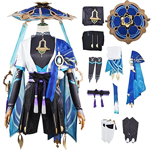bi bi hou Genshin Impact Wanderer Cosplay Kostüm Komplettes Set mit Hüte Genshin Scaramouche Cosplay Verkleidung Balladeer Cosplay Kimono Halloween Karneval Party Bühnenauftritt Kostüm Erwachsene bi bi hou Genshin Impact Wanderer Cosplay Kostüm Komplettes Set mit Hüte Genshin Scaramouche Cosplay Verkleidung Balladeer Cosplay Kimono Halloween Karneval Party Bühnenauftritt Kostüm Erwachsene von bi bi hou