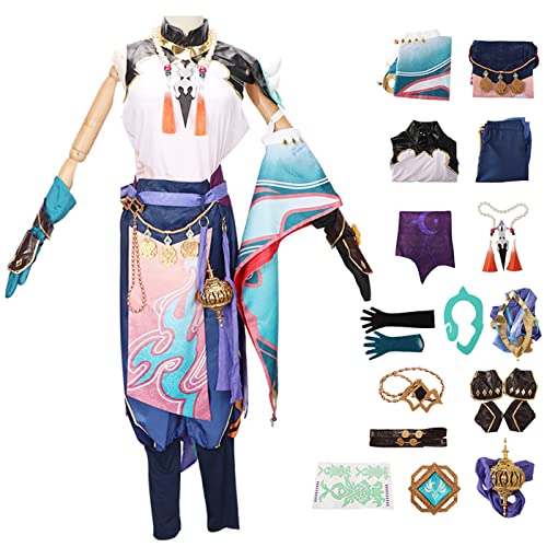 bi bi hou Genshin Impact Xiao Cosplay Kostüm Komplettes Set mit Perücke Genshin Xiao Cosplay Verkleidung Xiao Cosplay Uniform Halloween Karneval Party Bühnenauftritt Kostüm Erwachsene bi bi hou Genshin Impact Xiao Cosplay Kostüm Komplettes Set mit Perücke Genshin Xiao Cosplay Verkleidung Xiao Cosplay Uniform Halloween Karneval Party Bühnenauftritt Kostüm Erwachsene von bi bi hou