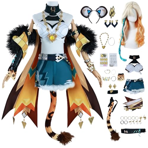 bi bi hou Genshin Impact Xilonen Cosplay Kostüm Set mit Perücke Genshin Cosplay Verkleidung Xilonen Cosplay Uniform Weihnachtstag Halloween Karneval Party Bühnenauftritt Kostüm Erwachsene bi bi hou Genshin Impact Xilonen Cosplay Kostüm Set mit Perücke Genshin Cosplay Verkleidung Xilonen Cosplay Uniform Weihnachtstag Halloween Karneval Party Bühnenauftritt Kostüm Erwachsene von bi bi hou
