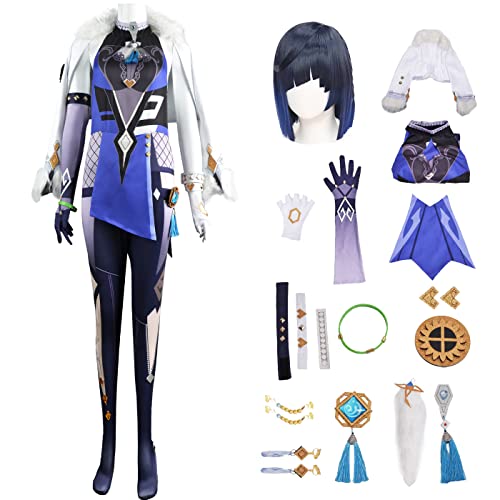 bi bi hou Genshin Impact Yelan Cosplay Kostüm Komplettes Set mit Perücke Genshin Yelan Cosplay Verkleidung Yelan Cosplay Uniform Halloween Karneval Party Bühnenauftritt Kostüm Erwachsene bi bi hou Genshin Impact Yelan Cosplay Kostüm Komplettes Set mit Perücke Genshin Yelan Cosplay Verkleidung Yelan Cosplay Uniform Halloween Karneval Party Bühnenauftritt Kostüm Erwachsene von bi bi hou
