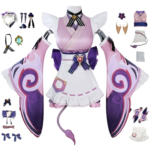 bi bi hou Genshin Impact Yumemizuki Mizuki Cosplay Kostüm Set mit Perücke Genshin Cosplay Verkleidung Mizuki Cosplay Kimono Weihnachtstag Halloween Karneval Party Bühnenauftritt Kostüm Erwachsene bi bi hou Genshin Impact Yumemizuki Mizuki Cosplay Kostüm Set mit Perücke Genshin Cosplay Verkleidung Mizuki Cosplay Kimono Weihnachtstag Halloween Karneval Party Bühnenauftritt Kostüm Erwachsene von bi bi hou