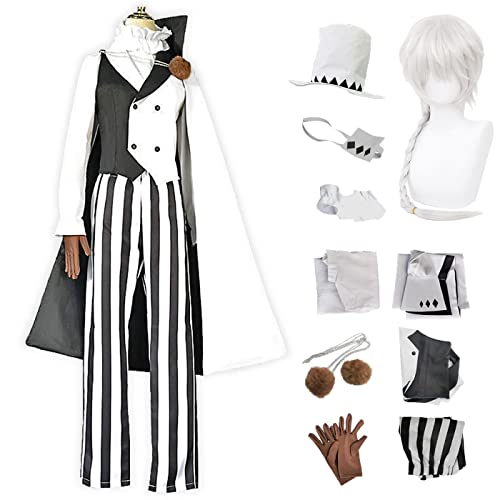 bi bi hou Gogol Nikolai Cosplay Kostüm Komplettes Set mit Perücke Anime Bungo Stray Dogs Cosplay Verkleidung Nikolai Gogol Uniform Halloween Karneval Party Bühnenauftritt Kostüm Erwachsene bi bi hou Gogol Nikolai Cosplay Kostüm Komplettes Set mit Perücke Anime Bungo Stray Dogs Cosplay Verkleidung Nikolai Gogol Uniform Halloween Karneval Party Bühnenauftritt Kostüm Erwachsene von bi bi hou