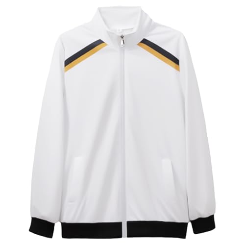 bi bi hou Haikyuu Cosplay Kostüm Jacke und Hose Fukurodani Gakuen High School Trikot Set Bokuto Kotaro/Akaashi Keiji Schuluniform Sportbekleidung Weihnachten Halloween Karneval Party Kostüm von bi bi hou