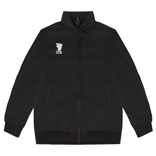 bi bi hou Haikyuu Cosplay Kostüm Jacke und Hose Karasuno High School Trikot Set Hinata Shoyo/Tobio Kageyama Verkleidung Schuluniform Sportbekleidung Weihnachten Halloween Karneval Party Kostüm von bi bi hou