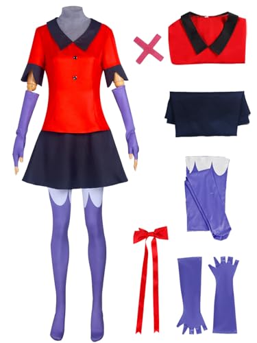 bi bi hou Hazbin Hotel Vaggie Cosplay Kostüm Set Anime Hazbin Hotel Verkleidung Vaggie Uniform Weihnachten Halloween Karneval Party Bühnenauftritt Kostüm für Erwachsene bi bi hou Hazbin Hotel Vaggie Cosplay Kostüm Set Anime Hazbin Hotel Verkleidung Vaggie Uniform Weihnachten Halloween Karneval Party Bühnenauftritt Kostüm für Erwachsene von bi bi hou