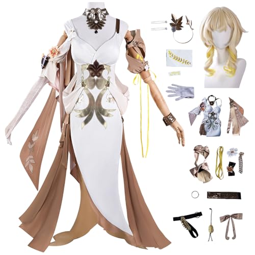 bi bi hou Honkai Star Rail Aglaea Cosplay Kostüm Komplettes Set mit Perücke Honkai Star Rail Verkleidung Aglaea Uniform Halloween Karneval Party Bühnenauftritt Kostüm Erwachsene bi bi hou Honkai Star Rail Aglaea Cosplay Kostüm Komplettes Set mit Perücke Honkai Star Rail Verkleidung Aglaea Uniform Halloween Karneval Party Bühnenauftritt Kostüm Erwachsene von bi bi hou
