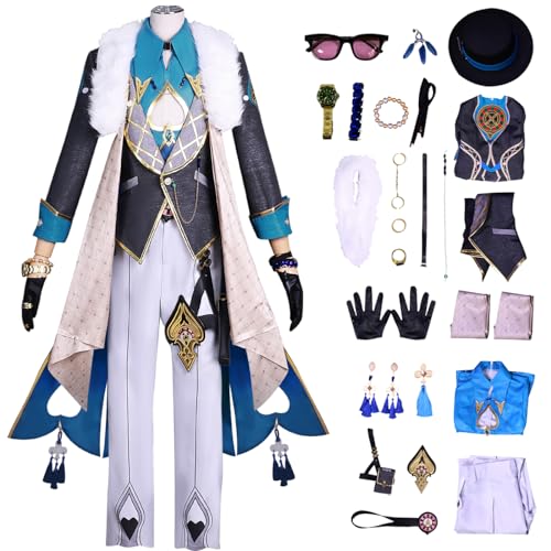 bi bi hou Honkai Star Rail Aventurine Cosplay Kostüm Komplettes Set Regulär/Deluxe Star Rail Cosplay Verkleidung Aventurine Uniform Halloween Karneval Party Bühnenauftritt Kostüm Erwachsene bi bi hou Honkai Star Rail Aventurine Cosplay Kostüm Komplettes Set Regulär/Deluxe Star Rail Cosplay Verkleidung Aventurine Uniform Halloween Karneval Party Bühnenauftritt Kostüm Erwachsene von bi bi hou
