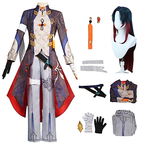 bi bi hou Honkai Star Rail Blade Cosplay Kostüm Komplettes Set mit Perücke Star Rail Blade Cosplay Verkleidung Blade Uniform Halloween Karneval Party Bühnenauftritt Kostüm Erwachsene bi bi hou Honkai Star Rail Blade Cosplay Kostüm Komplettes Set mit Perücke Star Rail Blade Cosplay Verkleidung Blade Uniform Halloween Karneval Party Bühnenauftritt Kostüm Erwachsene von bi bi hou