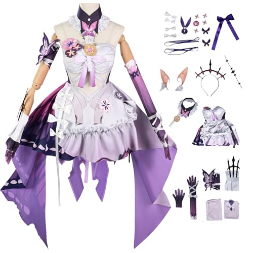 bi bi hou Honkai Star Rail Castorice Cosplay Kostüm Komplettes Set mit Perücke Honkai Star Rail Verkleidung Castorice Uniform Halloween Karneval Party Bühnenauftritt Kostüm Erwachsene bi bi hou Honkai Star Rail Castorice Cosplay Kostüm Komplettes Set mit Perücke Honkai Star Rail Verkleidung Castorice Uniform Halloween Karneval Party Bühnenauftritt Kostüm Erwachsene von bi bi hou