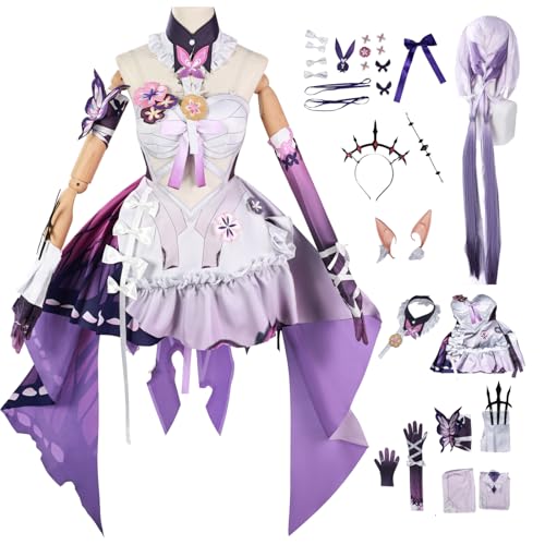 bi bi hou Honkai Star Rail Castorice Cosplay Kostüm Komplettes Set mit Perücke Honkai Star Rail Verkleidung Castorice Uniform Halloween Karneval Party Bühnenauftritt Kostüm Erwachsene bi bi hou Honkai Star Rail Castorice Cosplay Kostüm Komplettes Set mit Perücke Honkai Star Rail Verkleidung Castorice Uniform Halloween Karneval Party Bühnenauftritt Kostüm Erwachsene von bi bi hou