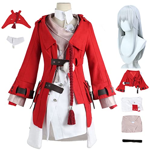bi bi hou Honkai Star Rail Clara Cosplay Kostüm Komplettes Set mit Perücke Star Rail Clara Cosplay Verkleidung Clara Uniform Halloween Karneval Party Bühnenauftritt Kostüm Erwachsene bi bi hou Honkai Star Rail Clara Cosplay Kostüm Komplettes Set mit Perücke Star Rail Clara Cosplay Verkleidung Clara Uniform Halloween Karneval Party Bühnenauftritt Kostüm Erwachsene von bi bi hou