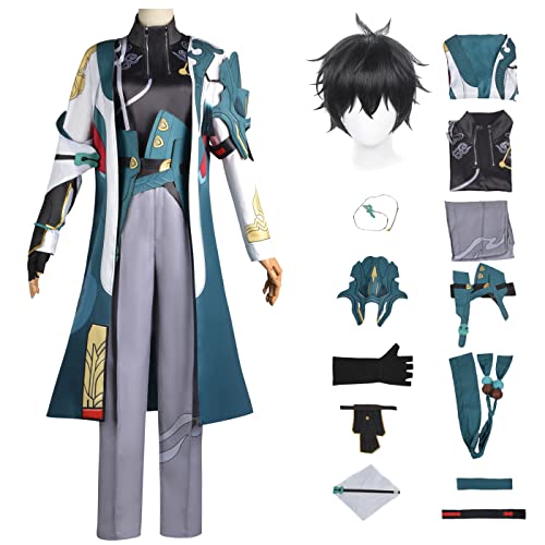 bi bi hou Honkai Star Rail Danheng Cosplay Kostüm Komplettes Set mit Perücke Star Rail Danheng Cosplay Verkleidung Dan Heng Uniform Halloween Karneval Party Bühnenauftritt Kostüm Erwachsene bi bi hou Honkai Star Rail Danheng Cosplay Kostüm Komplettes Set mit Perücke Star Rail Danheng Cosplay Verkleidung Dan Heng Uniform Halloween Karneval Party Bühnenauftritt Kostüm Erwachsene von bi bi hou