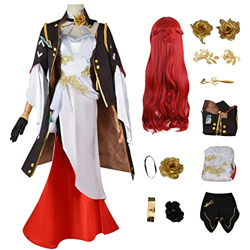 bi bi hou Honkai Star Rail Himeko Cosplay Kostüm Komplettes Set mit Perücke Star Rail Himeko Cosplay Verkleidung Himeko Uniform Halloween Karneval Party Bühnenauftritt Kostüm Erwachsene bi bi hou Honkai Star Rail Himeko Cosplay Kostüm Komplettes Set mit Perücke Star Rail Himeko Cosplay Verkleidung Himeko Uniform Halloween Karneval Party Bühnenauftritt Kostüm Erwachsene von bi bi hou