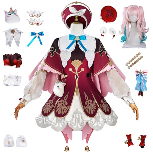 bi bi hou Honkai Star Rail Hyacine Cosplay Kostüm Komplettes Set mit Perücke Honkai Star Rail Verkleidung Hyacine Uniform Halloween Karneval Party Bühnenauftritt Kostüm Erwachsene bi bi hou Honkai Star Rail Hyacine Cosplay Kostüm Komplettes Set mit Perücke Honkai Star Rail Verkleidung Hyacine Uniform Halloween Karneval Party Bühnenauftritt Kostüm Erwachsene von bi bi hou