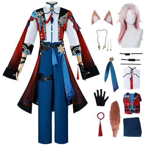 bi bi hou Honkai Star Rail Jiao Qiu Cosplay Kostüm Komplettes Set mit Perücke Star Rail Jiaoqiu Cosplay Verkleidung Jiao Qiu Uniform Halloween Karneval Party Bühnenauftritt Kostüm Erwachsene bi bi hou Honkai Star Rail Jiao Qiu Cosplay Kostüm Komplettes Set mit Perücke Star Rail Jiaoqiu Cosplay Verkleidung Jiao Qiu Uniform Halloween Karneval Party Bühnenauftritt Kostüm Erwachsene von bi bi hou