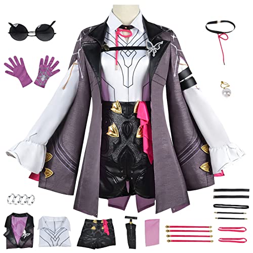 bi bi hou Honkai Star Rail Kafka Cosplay Kostüm Komplettes Set mit Perücke Star Rail Kafka Cosplay Verkleidung Kafka Uniform Halloween Karneval Party Bühnenauftritt Kostüm Erwachsene bi bi hou Honkai Star Rail Kafka Cosplay Kostüm Komplettes Set mit Perücke Star Rail Kafka Cosplay Verkleidung Kafka Uniform Halloween Karneval Party Bühnenauftritt Kostüm Erwachsene von bi bi hou