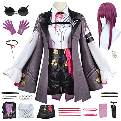 bi bi hou Honkai Star Rail Kafka Cosplay Kostüm Komplettes Set mit Perücke Star Rail Kafka Cosplay Verkleidung Kafka Uniform Halloween Karneval Party Bühnenauftritt Kostüm Erwachsene bi bi hou Honkai Star Rail Kafka Cosplay Kostüm Komplettes Set mit Perücke Star Rail Kafka Cosplay Verkleidung Kafka Uniform Halloween Karneval Party Bühnenauftritt Kostüm Erwachsene von bi bi hou