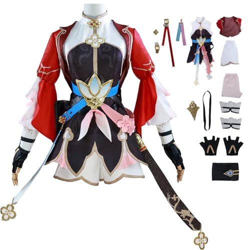 bi bi hou Honkai Star Rail March 7th Cosplay Kostüm Komplettes Set mit Perücke Honkai Star Rail Verkleidung Xianzhou March 7th Uniform Halloween Karneval Party Bühnenauftritt Kostüm Erwachsene bi bi hou Honkai Star Rail March 7th Cosplay Kostüm Komplettes Set mit Perücke Honkai Star Rail Verkleidung Xianzhou March 7th Uniform Halloween Karneval Party Bühnenauftritt Kostüm Erwachsene von bi bi hou