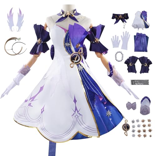 bi bi hou Honkai Star Rail Robin Cosplay Kostüm Komplettes Set Regulär/Deluxe Star Rail Robin Cosplay Verkleidung Robin Uniform Halloween Karneval Party Bühnenauftritt Kostüm Erwachsene bi bi hou Honkai Star Rail Robin Cosplay Kostüm Komplettes Set Regulär/Deluxe Star Rail Robin Cosplay Verkleidung Robin Uniform Halloween Karneval Party Bühnenauftritt Kostüm Erwachsene von bi bi hou