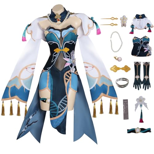 bi bi hou Honkai Star Rail Ruan MEI Cosplay Kostüm Komplettes Set mit Perücke Star Rail Ruan MEI Cosplay Verkleidung Ruan MEI Uniform Halloween Karneval Party Bühnenauftritt Kostüm Erwachsene bi bi hou Honkai Star Rail Ruan MEI Cosplay Kostüm Komplettes Set mit Perücke Star Rail Ruan MEI Cosplay Verkleidung Ruan MEI Uniform Halloween Karneval Party Bühnenauftritt Kostüm Erwachsene von bi bi hou