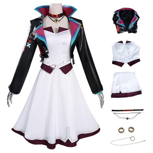 bi bi hou Jinx Cosplay Kostüm Komplettes Set Anime Arcane 2 Cosplay Verkleidung Jinx Uniform Weihnachtstag Halloween Karneval Party Bühnenauftritt Kostüm bi bi hou Jinx Cosplay Kostüm Komplettes Set Anime Arcane 2 Cosplay Verkleidung Jinx Uniform Weihnachtstag Halloween Karneval Party Bühnenauftritt Kostüm von bi bi hou