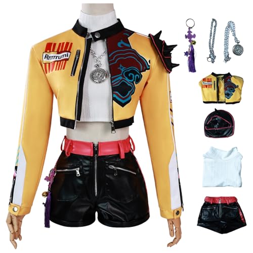 bi bi hou KPop Rumi Cosplay Kostüm Set Anime K-Pop Demon Hunters Verkleidung Rumi Uniform Weihnachten Halloween Karneval Party Bühnenauftritt Kostüm für Erwachsene bi bi hou KPop Rumi Cosplay Kostüm Set Anime K-Pop Demon Hunters Verkleidung Rumi Uniform Weihnachten Halloween Karneval Party Bühnenauftritt Kostüm für Erwachsene von bi bi hou