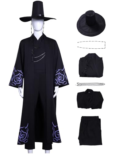 bi bi hou KPop Saja Boys Jinu Cosplay Kostüm Set Anime K-Pop Demon Hunters Verkleidung Sajaboys Jinu Uniform Weihnachten Halloween Karneval Party Bühnenauftritt Kostüm für Erwachsene von bi bi hou