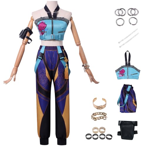 bi bi hou KPop Zoe Cosplay Kostüm Set mit Perücke Anime K-Pop Demon Hunters Verkleidung Zoe Uniform Weihnachten Halloween Karneval Party Bühnenauftritt Kostüm für Erwachsene bi bi hou KPop Zoe Cosplay Kostüm Set mit Perücke Anime K-Pop Demon Hunters Verkleidung Zoe Uniform Weihnachten Halloween Karneval Party Bühnenauftritt Kostüm für Erwachsene von bi bi hou