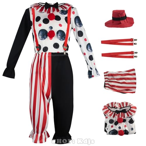 bi bi hou Killer Clown Pennywise Kostüm Komplettes Set Film Clown IT Verkleidung Pennywise Uniform Terror Scary Psychopath Halloween Cosplay Karneval Party Bühnenauftritt Kostüm für Erwachsene bi bi hou Killer Clown Pennywise Kostüm Komplettes Set Film Clown IT Verkleidung Pennywise Uniform Terror Scary Psychopath Halloween Cosplay Karneval Party Bühnenauftritt Kostüm für Erwachsene von bi bi hou