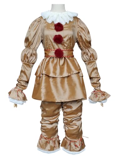 bi bi hou Killer Clown Pennywise Kostüm Komplettes Set Film Clown IT Verkleidung Pennywise Uniform Terror Scary Psychopath Halloween Cosplay Karneval Party Bühnenauftritt Kostüm für Erwachsene bi bi hou Killer Clown Pennywise Kostüm Komplettes Set Film Clown IT Verkleidung Pennywise Uniform Terror Scary Psychopath Halloween Cosplay Karneval Party Bühnenauftritt Kostüm für Erwachsene von bi bi hou