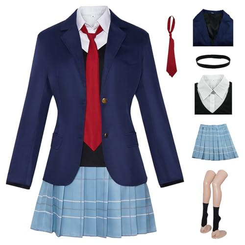 bi bi hou Kitagawa Marin Cosplay Kostüm Set Anime My Dress-Up Darling Verkleidung Marin Kitagawa JK Schuluniform Weihnachten Halloween Karneval Party Bühnenauftritt Kostüm für Erwachsene bi bi hou Kitagawa Marin Cosplay Kostüm Set Anime My Dress-Up Darling Verkleidung Marin Kitagawa JK Schuluniform Weihnachten Halloween Karneval Party Bühnenauftritt Kostüm für Erwachsene von bi bi hou