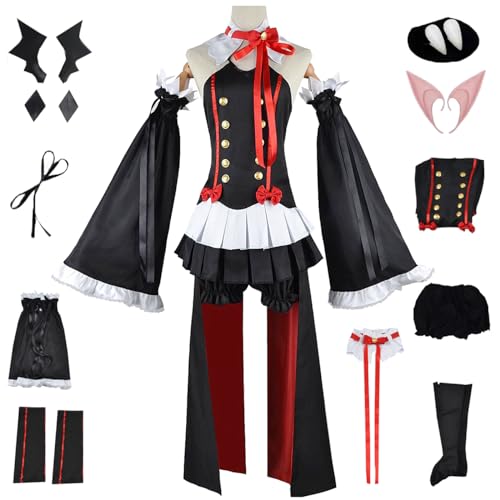 bi bi hou Krul Tepes Cosplay Kostüm Komplettes Set mit Perücke Anime Seraph of The end Cosplay Krul Verkleidung Gothic Lolita Kleid Halloween Karneval Party Bühnenauftritt Kostüm Erwachsene bi bi hou Krul Tepes Cosplay Kostüm Komplettes Set mit Perücke Anime Seraph of The end Cosplay Krul Verkleidung Gothic Lolita Kleid Halloween Karneval Party Bühnenauftritt Kostüm Erwachsene von bi bi hou