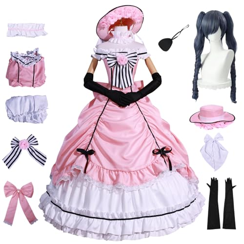 bi bi hou Lady Ciel Cosplay Kostüm Set mit Perücke und Hut Deluxe Rosa Lolita Kleid Anime Kuroshitsuji Verkleidung Ciel Phantomhive Uniform Weihnachten Halloween Karneval Party Kostüm bi bi hou Lady Ciel Cosplay Kostüm Set mit Perücke und Hut Deluxe Rosa Lolita Kleid Anime Kuroshitsuji Verkleidung Ciel Phantomhive Uniform Weihnachten Halloween Karneval Party Kostüm von bi bi hou