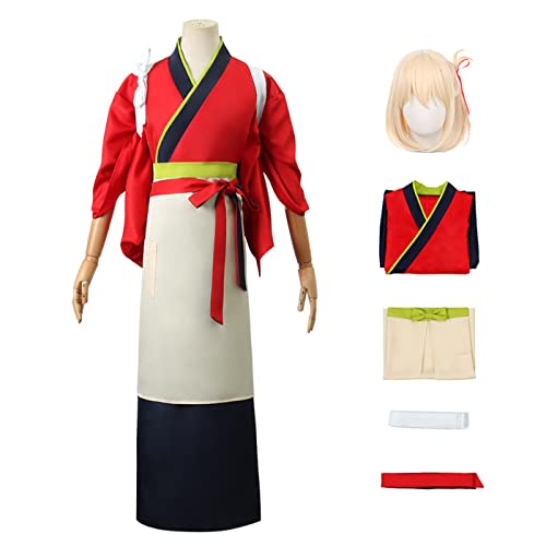 bi bi hou Lycoris Recoil Chisato Cosplay Kostüm mit Perücke Anime Cosplay Verkleidung Chisato Nishikigi Cosplay Kostüm Japanische Kimono Halloween Karneval Party Bühnenauftritt Kostüm bi bi hou Lycoris Recoil Chisato Cosplay Kostüm mit Perücke Anime Cosplay Verkleidung Chisato Nishikigi Cosplay Kostüm Japanische Kimono Halloween Karneval Party Bühnenauftritt Kostüm von bi bi hou