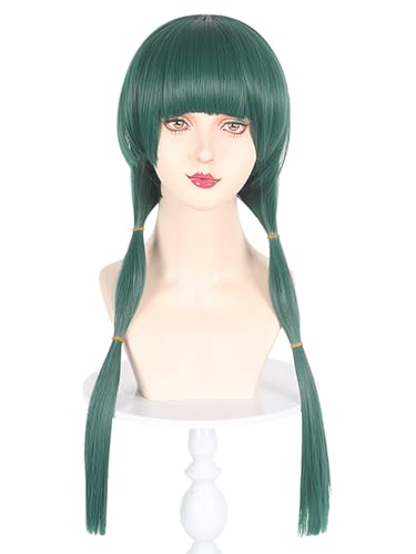 bi bi hou Maomao Cosplay Perücke Grün Länge 65cm Anime The Apothecary Diaries Verkleidung Mao Mao Wig Halloween Karneval Party Kostüm Zubehör Anime Perücke Erwachsene von bi bi hou
