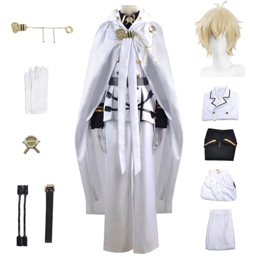 bi bi hou Mikaela Hyakuya Cosplay Kostüm Komplettes Set mit Perücke Anime Seraph of The end Cosplay Mikaela Verkleidung Vampir Uniform Halloween Karneval Party Bühnenauftritt Kostüm Erwachsene bi bi hou Mikaela Hyakuya Cosplay Kostüm Komplettes Set mit Perücke Anime Seraph of The end Cosplay Mikaela Verkleidung Vampir Uniform Halloween Karneval Party Bühnenauftritt Kostüm Erwachsene von bi bi hou